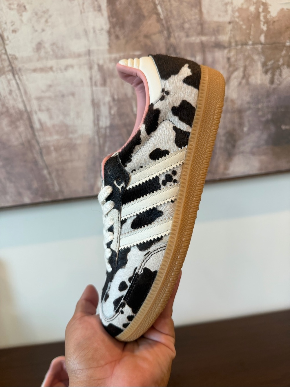 Adidas SAMBA OG 'Cow Print' Brown White Pink - Picture 8 of 13